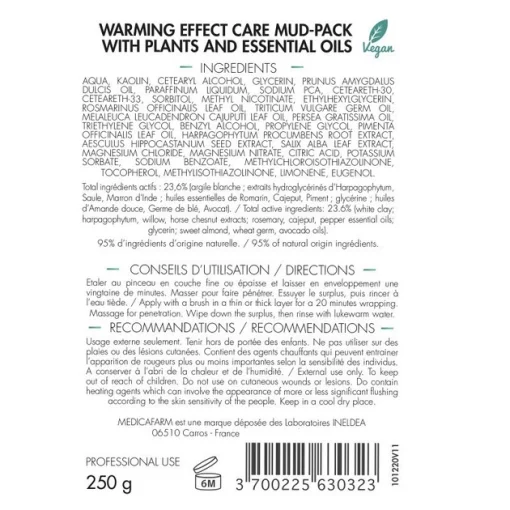 Маска-глина Medicafarm Термо-Аргил для тела, 250 г