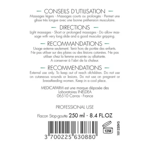 Масло массажное Medicafarm Арника с экстрактами березы и ивы органическое, 250 мл