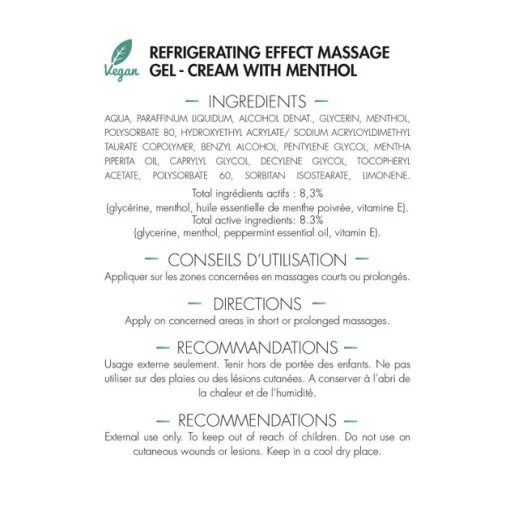 Крем-гель массажный Medicafarm Седадол с ментолом интенсивное охлаждение, 250 мл