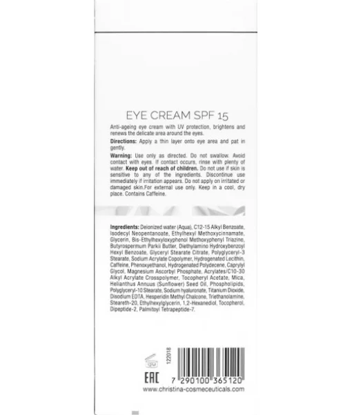 Крем для кожи вокруг глаз Christina Illustrious Eye Cream SPF 15