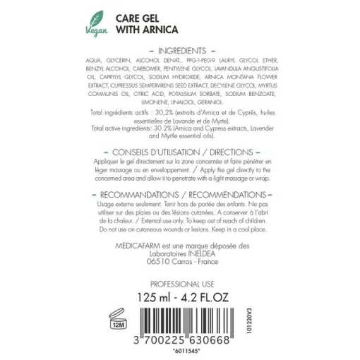 Гель Medicafarm Травма-К з арнікою проти набряків та гематом, 125 мл