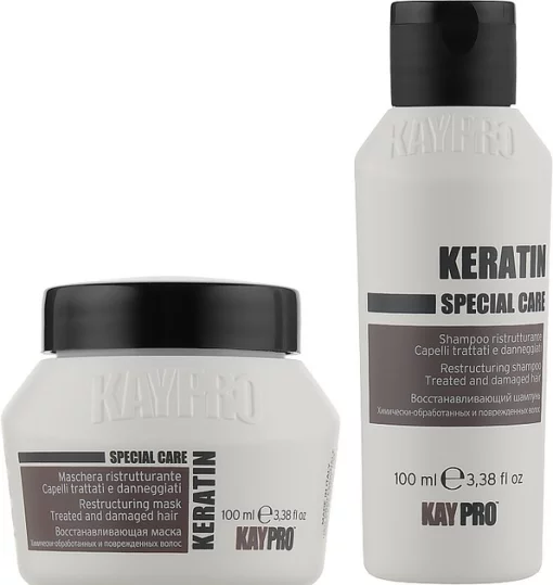 Набір KayPro Special Care Keratin Шампунь 100 мл + Маска 100 мл