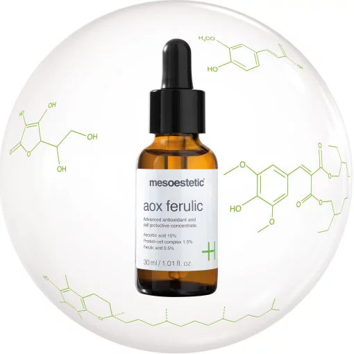Антиоксидантна сироватка з феруловою кислотою і вітаміном С Mesoestetic AOX Ferulic, 30 мл