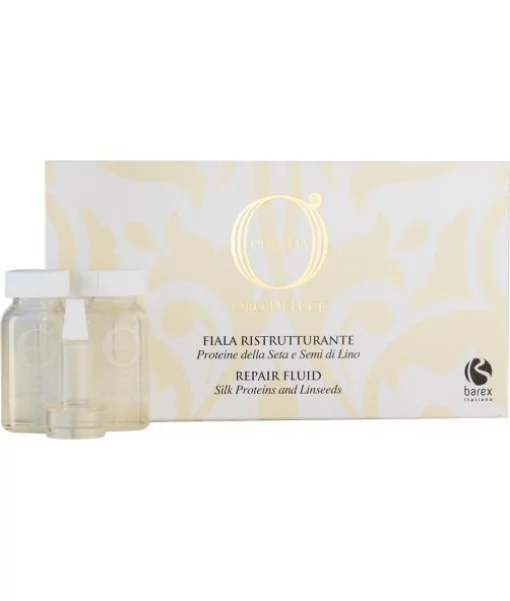 Відновлюючий флюїд для волосся з протеїнами шовку Barex Olioseta Oro Di Luce Repair Fluid 15 мл