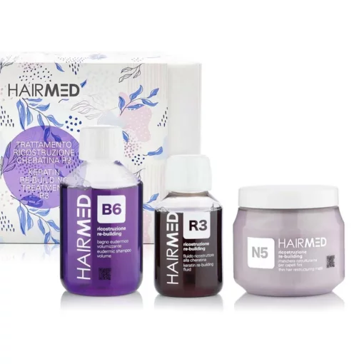 Набір HAIRMED kit Trattamento ricostruzione Family Size &ldquo;Реконструкція&rdquo; Шампунь B6 200мл + Маска N5 250мл + Флюїд R3 100мл