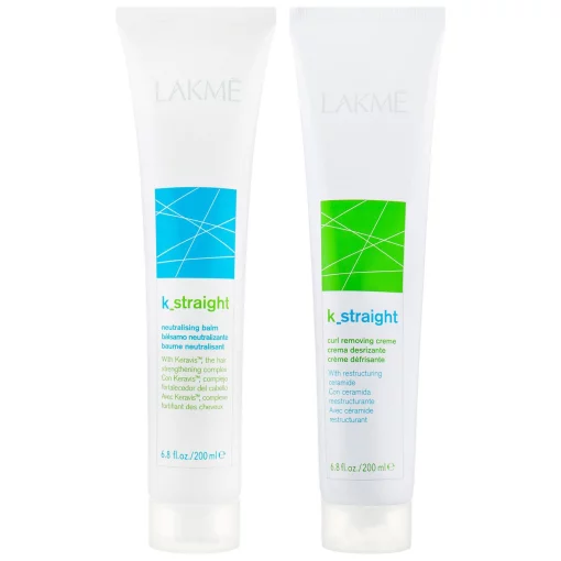Комплекс для випрямлення пористиго і ослабленого волосся Lakme K.Straight Curl Removing System Sensitive Hair 1