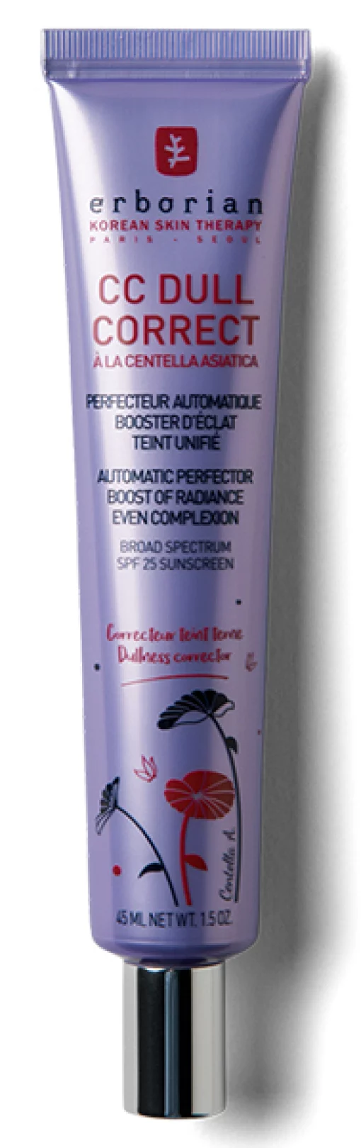 Корректирующий СС крем для лица Erborian CC Dull Correct, 15 мл