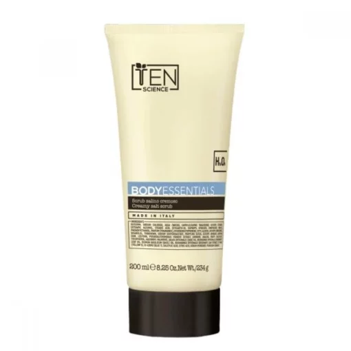 Увлажняющий солевой кремовый скраб для тела TEN Body essentials creamy salt scrub, 200 мл