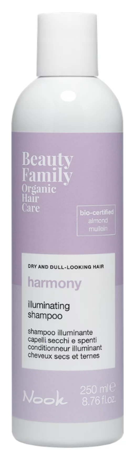 Шампунь для блеска сухих и тусклых волос NOOK BEAUTY FAMILY HARMONY VEGAN