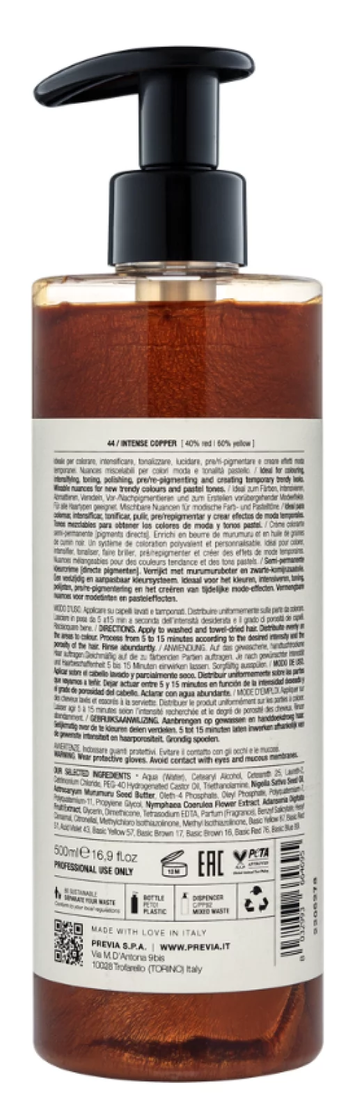 Маска-фарба Previa DIRECT прямої дії Інтенсивний мідний, 500 мл