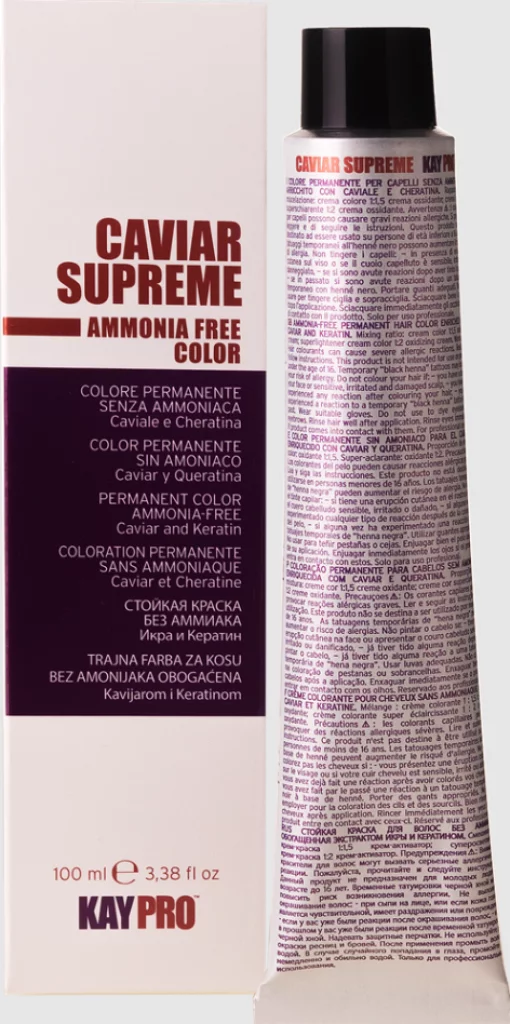 Стійка безаміачна крем-фарба Caviar 100 мл, 8.44 Світлий інтенсивний мідно-русявий