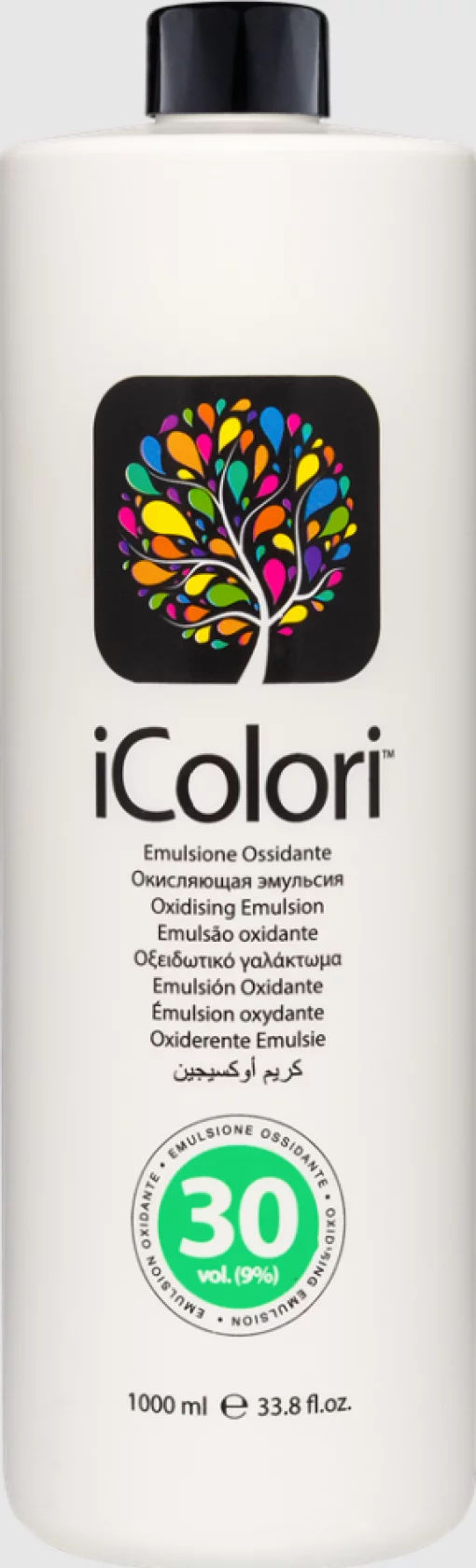 Окислительная эмульсия к крем-краске iColori Oxidising Emulsion 30 vol. (9%), 1000 мл