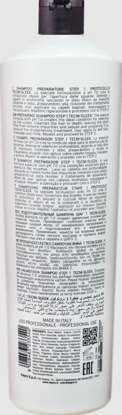 Шампунь подготовительный Tecni-Sleek Шаг1, 1000 мл