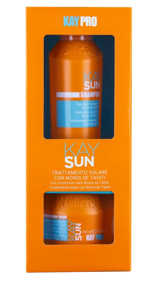 Зволожувальний шампунь КаySun100 мл + маска КУySun від впливу сонця, хлорованої води та морської солі, 100 мл