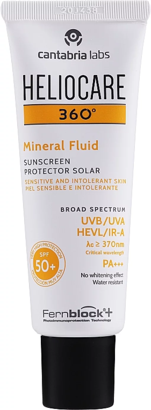 Сонцезахисний мінеральний флюїд Cantabria Labs Heliocare 360 ​​&ordm; Mineral Fluid SPF 50+