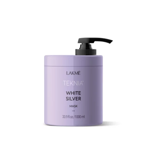 Тонирующая маска для нейтрализации желтого оттенка Lakme Teknia White Silver Mask