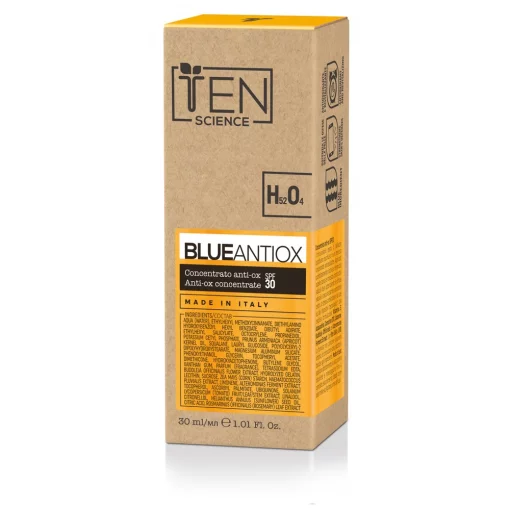 Антиоксидантна сироватка для захисту бар'єру шкіри з SPF30 TEN Blue Antiox concentrate SPF30, 30 мл